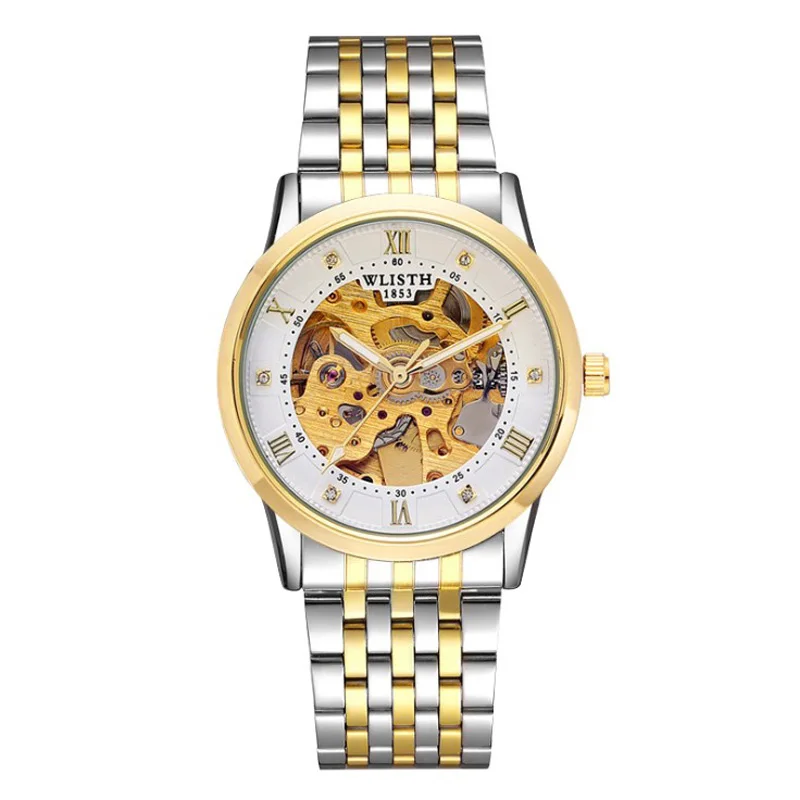 

New super discount men's mechanical watch for men's wristwatch leather belt waterproof watch