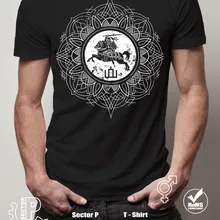 Литовский Винтаж Vytis пальто с принтом Новая мода Графический письмо для мужчин повседневное хлопок короткий рукав Футболка