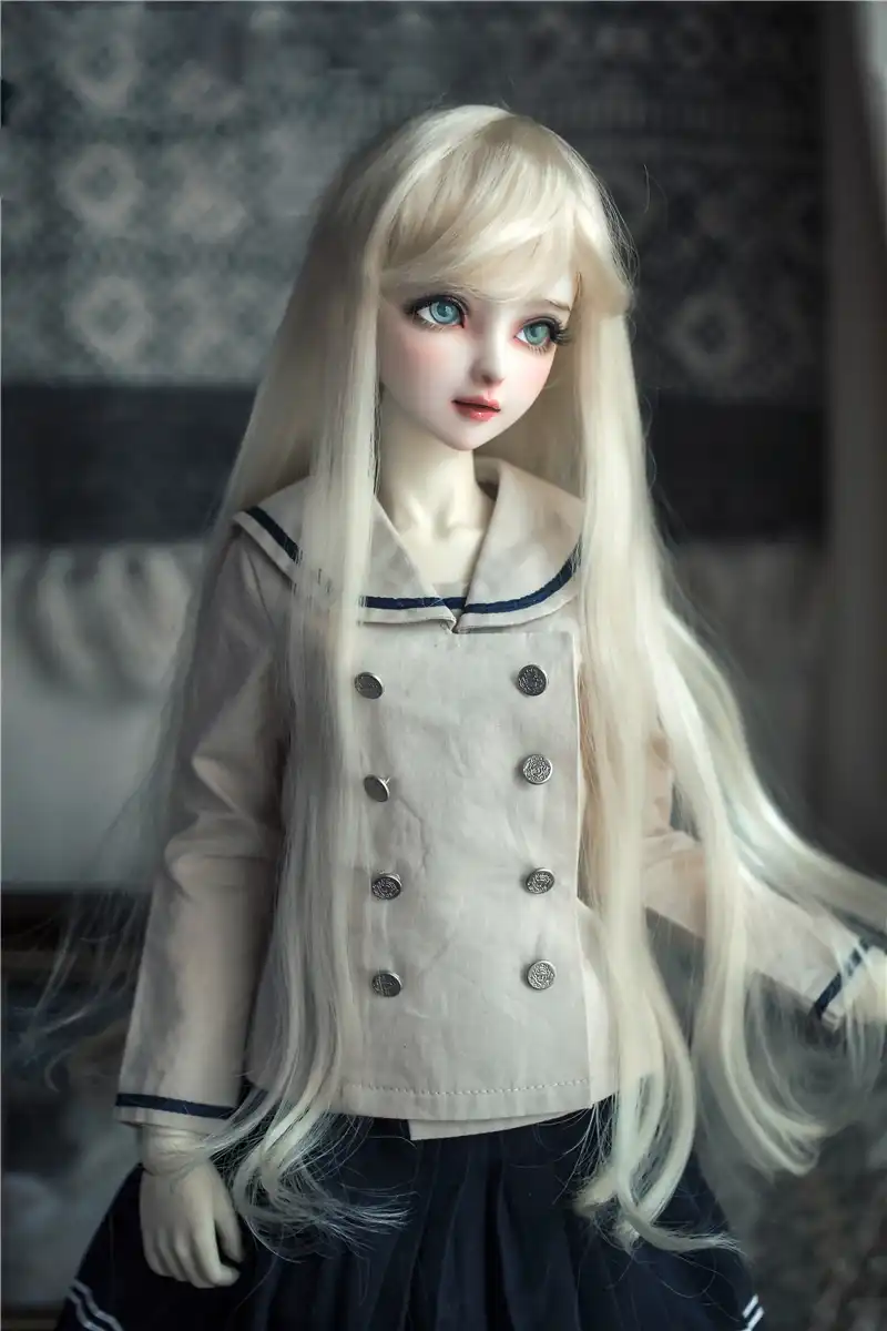 white hair barbie