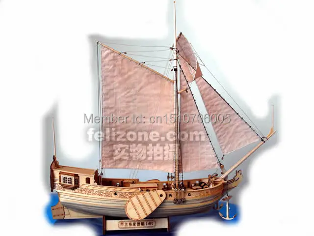 Хобби модель корабля наборы 1/80 королевская голландская модель яхты бесплатно 2 шт деревянная бочка включает английскую инструкцию