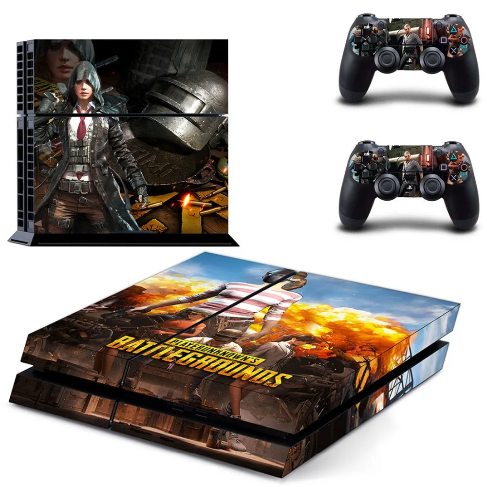  PUBG Sticker Decals Designed for PlayStation4 Console and 2 controller skins
