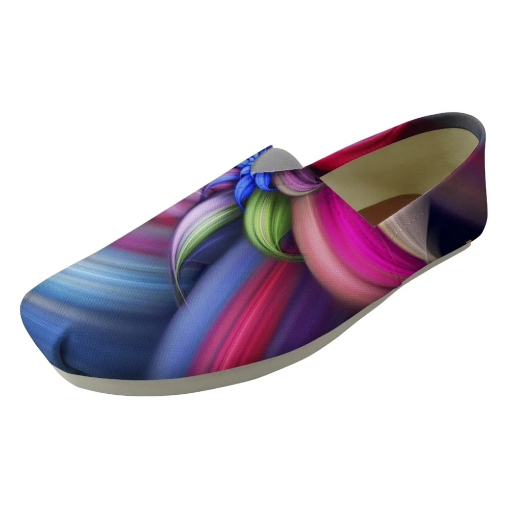 

NOISYDESIGNS Women Unique Flower Pattern Casual Loafers Summer Comfortable Light Walking Canvas Shoes for Student Women Lazy