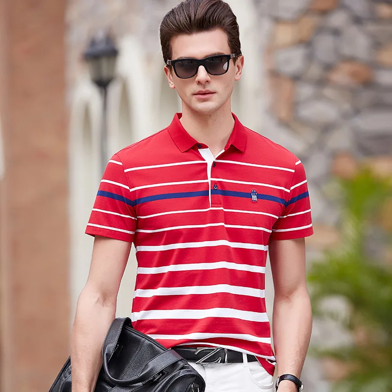 Банд Hommes de Polo Chemise a manches courtes polo chemise daffairs Мужское поло chemise Chaude produits мужские Поло