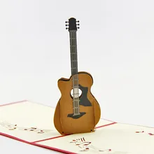 Кубическая жизнь 3D музыка Рок гитара Примечания фортепианная линия на заказ стерео карта креативный ручной работы карта