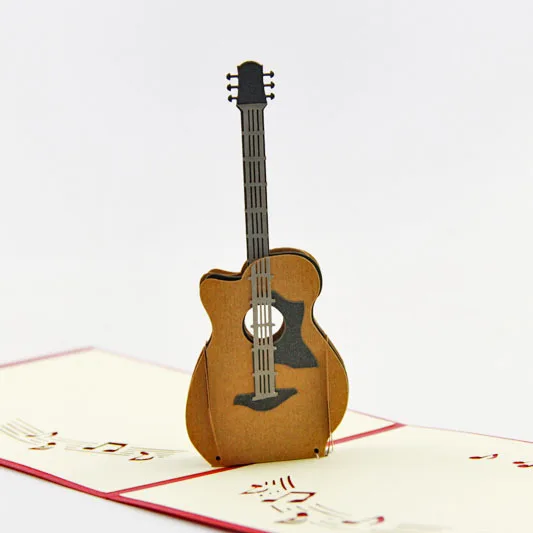 Cubic life 3D music rock guitar notes piano line custom