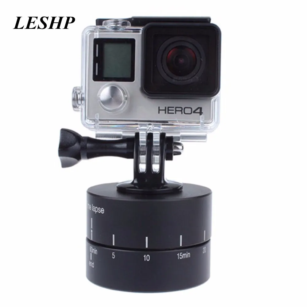 

Time lapse 360 degree Auto Rotate Camera tripod head base 360 TL timelapse For Xiaoyi for Gopro Camera SLR for iphone andriod