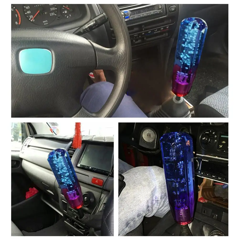 

Universal 10cm/15cm/25cm Car 5/6 Speed Shift Knob LED Colorful Light Crystal Style Gear Stick Handle Shifter Transmission Car
