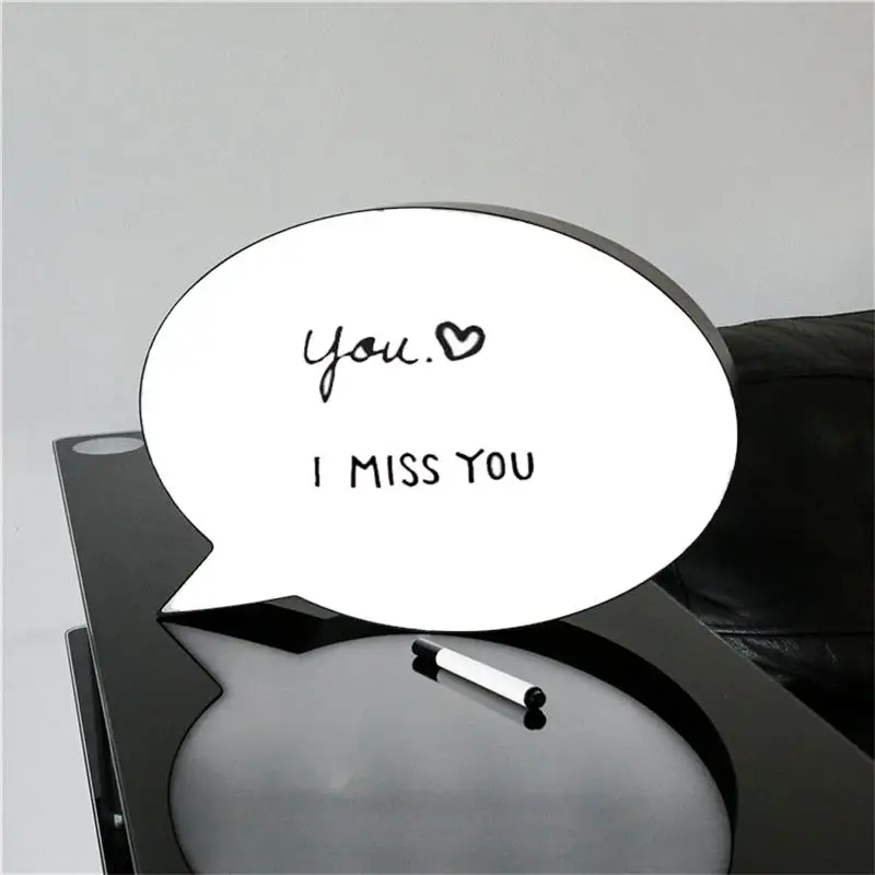  LED Message Handwriting Letter Light Box Speech Bubble Shape Writing Board add 3Colors Pen for Birt - 32888833082