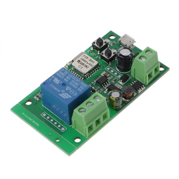 

DC 5V-32V Jog Self-lock Smart WiFi Wireless Switch Relay Module APP Control New