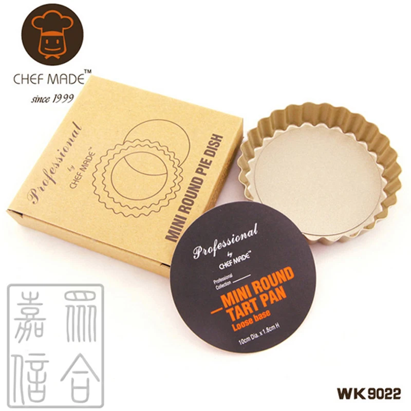 

4" Mini Tart & Quiche Pan ROUND/ HEART SHAPE FLUTED FLAN TIN NONS-TICK LOOSE BASE BOTTOM QUICHE PIE PAN BAKING DISH TRAY