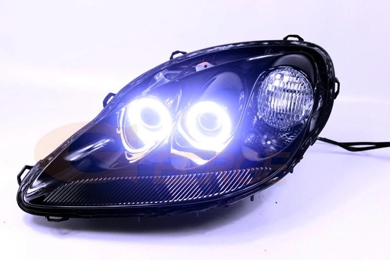 Для Chevrolet Corvette C6 2005-2013 отлично Ультра яркое освещение COB LED Angel Eyes Kit Halo кольца