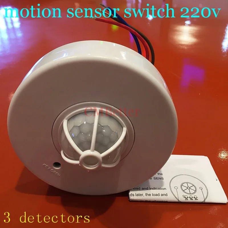 High Quality  led light detector 360 degree motion sensor switch sensor detector light control sensor switch 220V  (2)