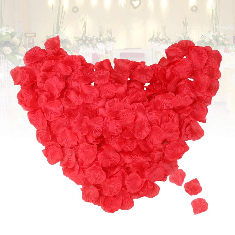 2200 шт лепестки роз декоративная Реалистичная шелковая искусственная, Реалистичная красная роза лепесток аксессуар для фото реквизит