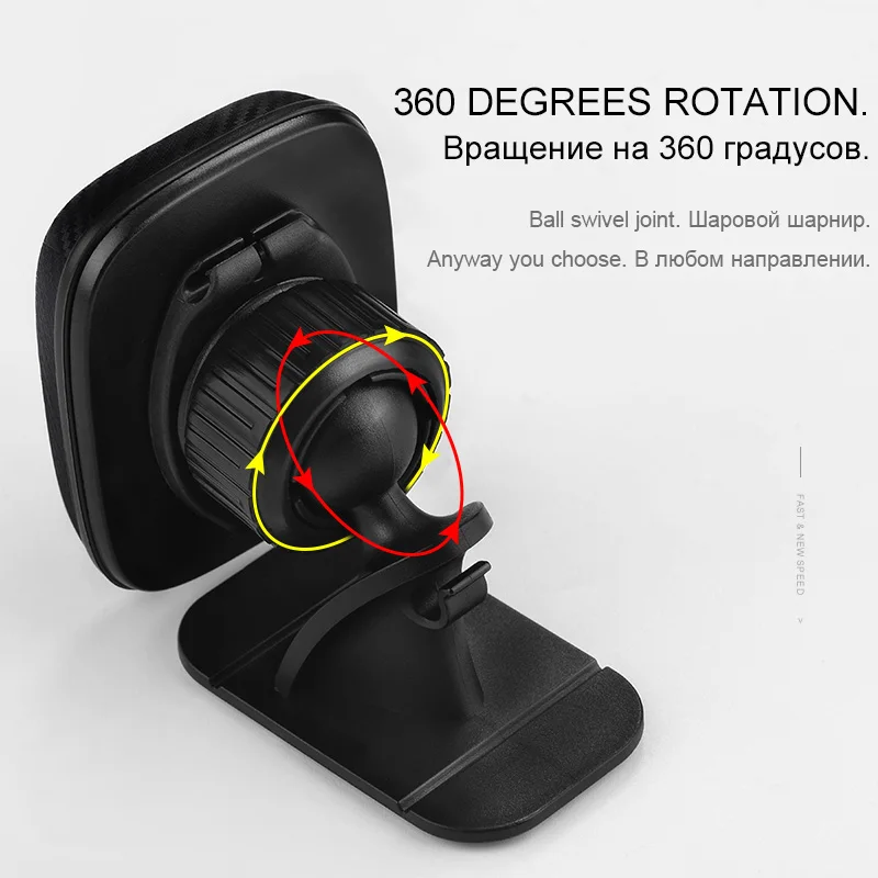  HOCO Universal Magnetic Car Phone Holder Mount 360 Rotation Mobile Phone Holder Stand For iPhone X 