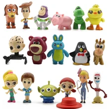 17pcs Toy Story 4 Disney Woody Forky Bunny Ducky Buzz Lightyear Jessie Anime Figure Toy Story PVC Action Figure Kids Gifts 2DS33