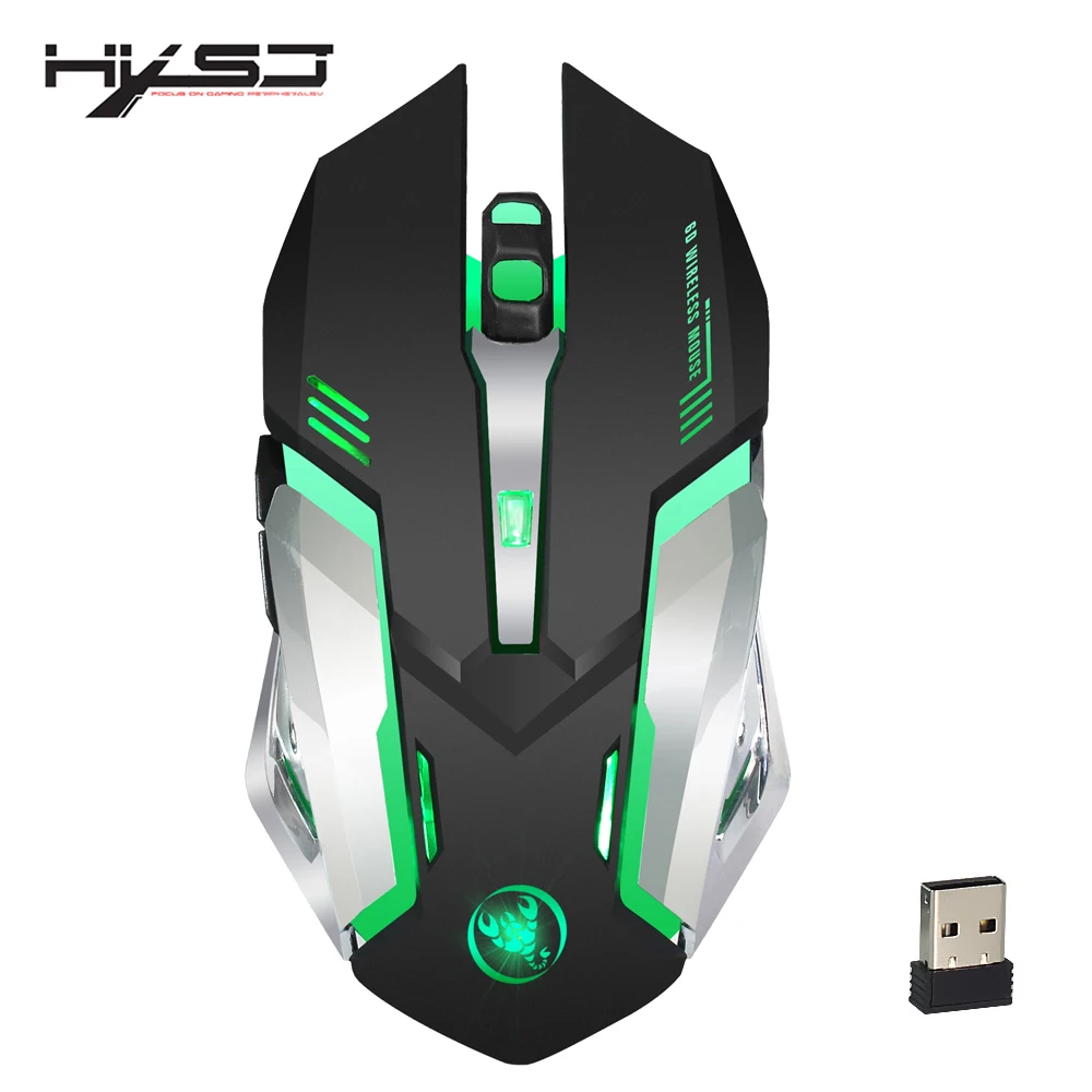 HXSJ M10 Wireless Mouse 2.4GHz Gaming Mouse Ergonomic Design Gaming