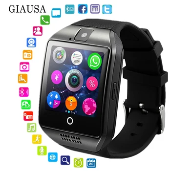 

Q18 Men Smart Watch Support Sim TF Card Phone Call Push Message Camera Bluetooth Connectivity For Android IOS Phone