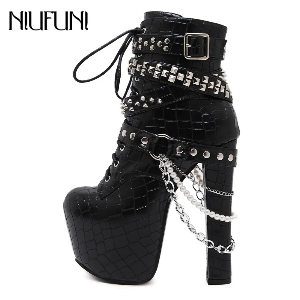fur boots with strings