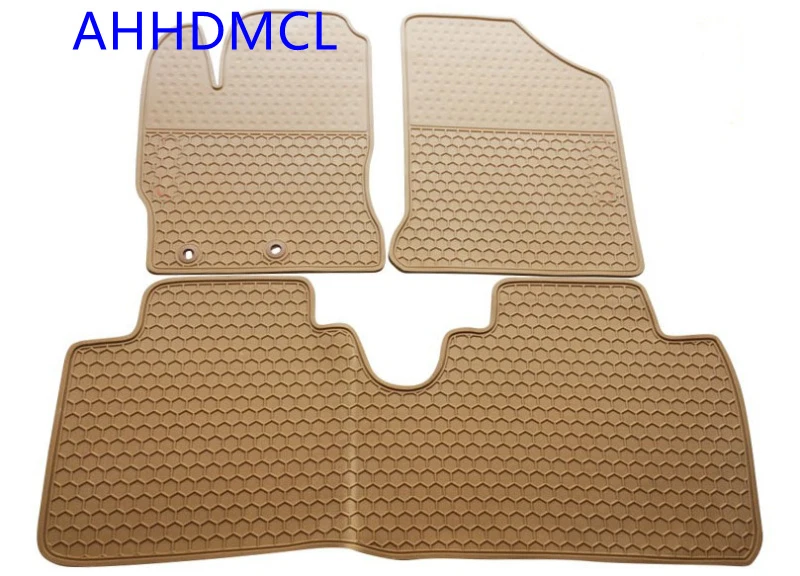 Car Rubber Floor Mats Anti Slip Mat Carpets Feet Pad For Toyota Yaris