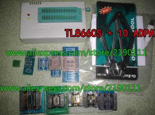Новинка 2016 обновлен 6.5 версия TL866CS USB программатор + 10 шт. адаптеры поддержка 13143 IC