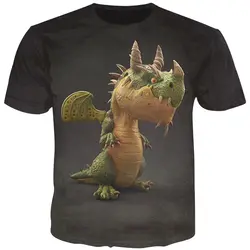 YFFUSHI новые 3d футболки для мужчин женщин дракон 3d Принт футболки мультфильм аниме мужские футболки с круглым вырезом крутые топы плюс