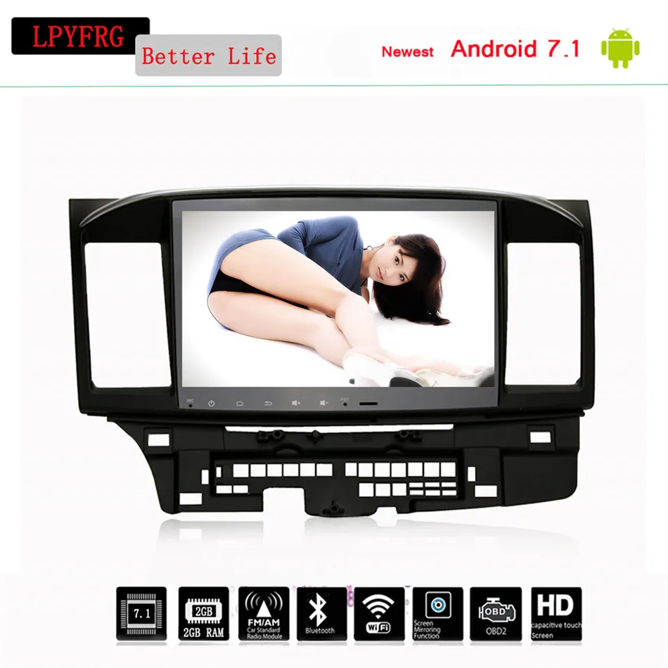 Flash Deal 10.2" Android 9.0 Car GPS Player Navi for Mitsubishi Lancer 10 Galant 07-17 with 4G+64G Octa Core Radio Multimedia HDMI NO dvd 3