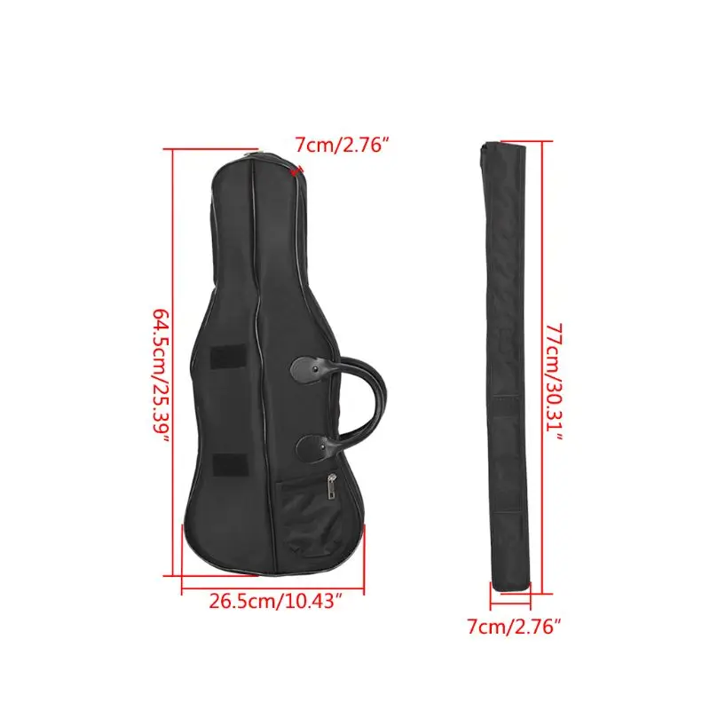 Портативный профессиональный скрипки мягкий чехол коробка скрипка сумка-мешок через плечо скрипка сумка для хранения аксессуары с носить