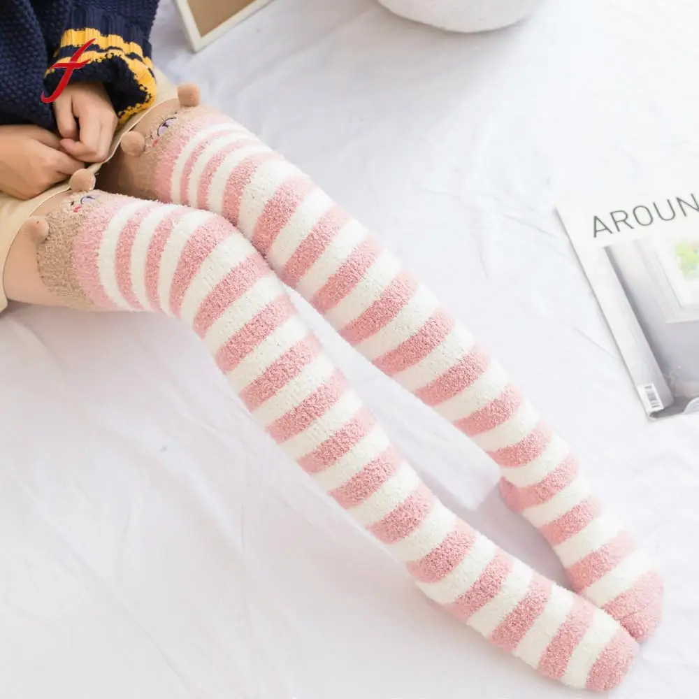 

Feitong Quality Warm Long Socks Female Women Girl Winter Over Knee Leg Warmer Breathable Soft Cotton Comfortable Socks Leggin