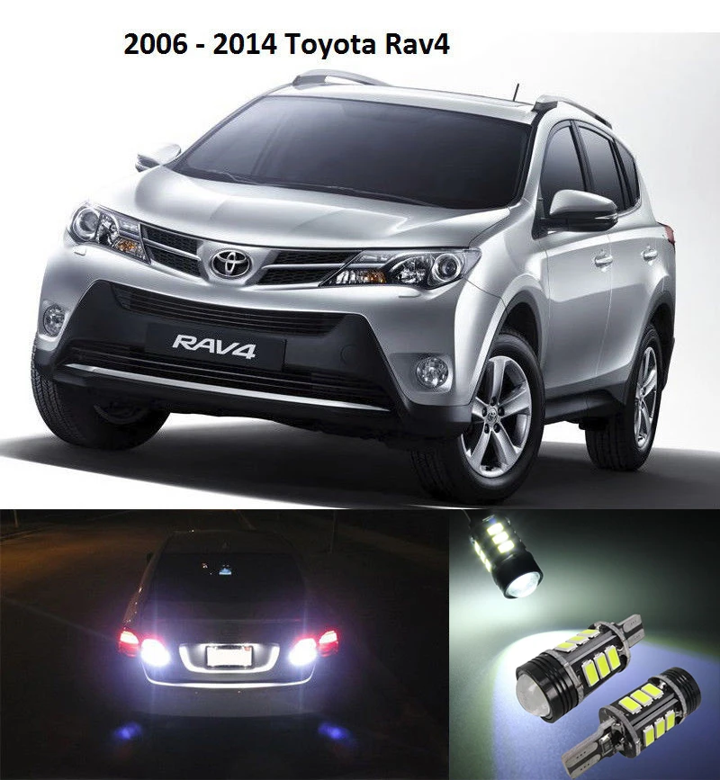 

2pcs Car W16W T15 912  High Power OBC Canbus Error Free Led SMD Reverse Backup Parking Lights Bulb For 2006 - 2015 Toyota Rav4