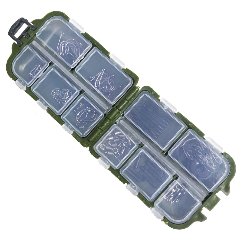 

Mini Fishing Tackle Box Small Clear Plastic Hooks Lures Baits Accessory Accessories Holder Terminal Storage Container