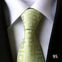 Формальные Бизнес Для мужчин жаккардовые галстуков для Для мужчин Классические Полосатые полиэстер удобные галстук для свадьбы