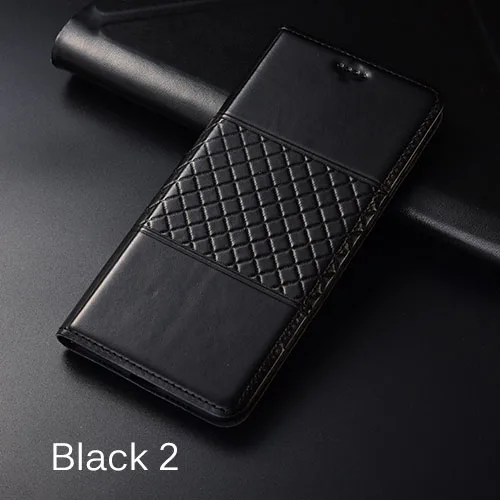 Чехол для Meizu Note 8 KEZiHOME, Клетчатый Стиль, натуральная кожа, флип, кошелек, чехол для Meizu Note8, чехол для телефона s - Цвет: black 2
