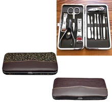 Ножницы для стрижки ногтей Пинцет Нож косметический инструмент для маникюра плоскогубцы маникюрный набор 12 шт. набор маникюрных инструментов для ногтей