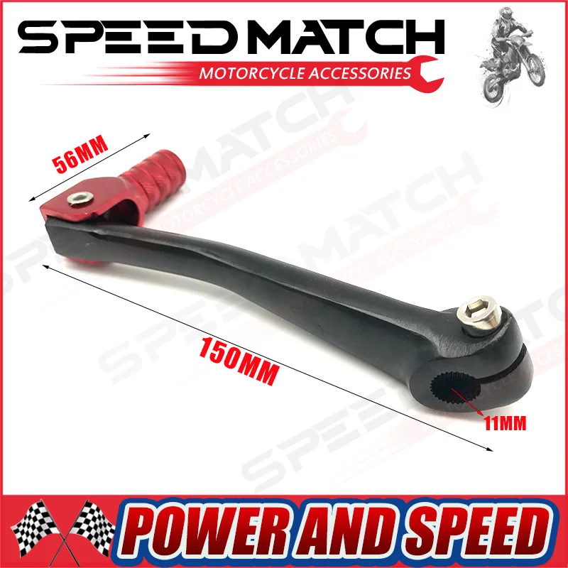 

CNC Aluminum Folding Gear Shift Lever For Dirt Bike Pit Bike KAYO BOSUER 50cc 70cc 90cc 110 125cc Motorcycle Parts Free Shipping