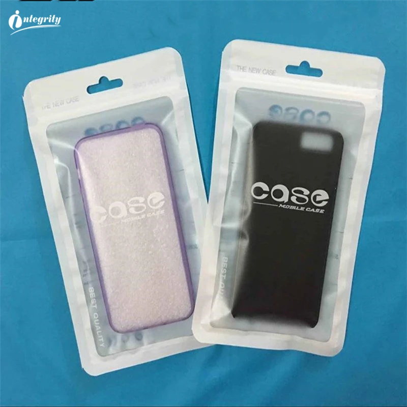 INTEGRITY 100Pcs 10X18cm Zipper Mobile Phone Case Plastic bag zip lock