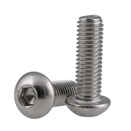 

10Pcs M5 304 Stainless Steel Round Head Screws Mushroom Hexagon hex Socket Button Head Screw Bolt