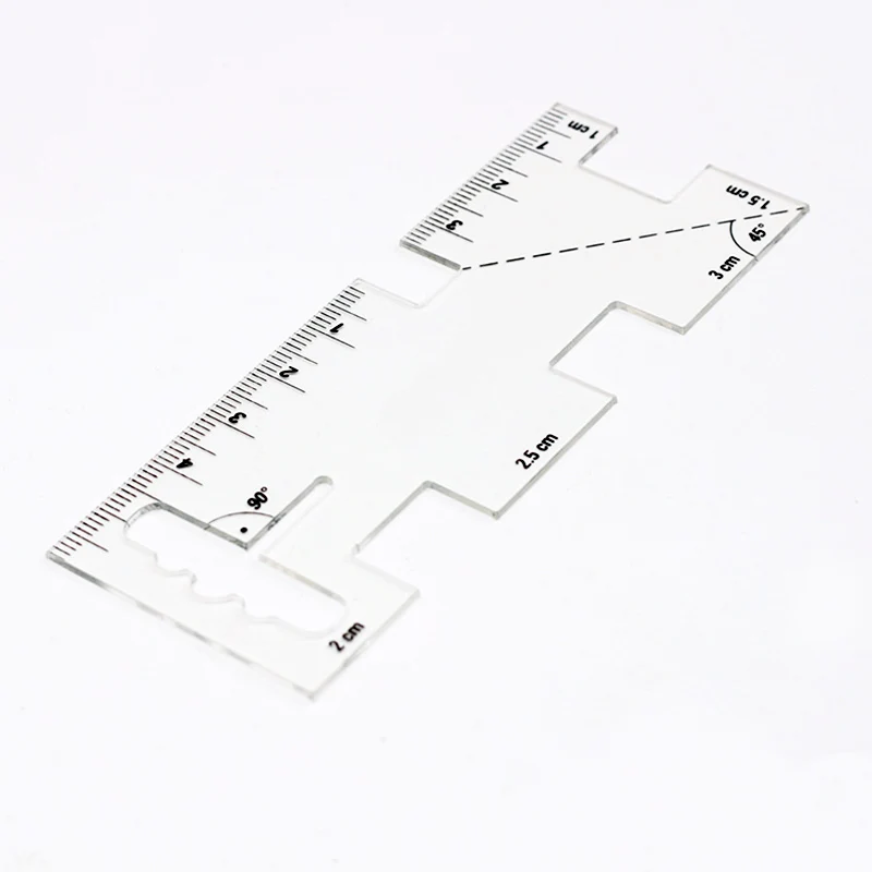 

New Arrival 1Pcs Acrylic Mini Measuring Thickness Multifunction Clothing Ruler Creative Patchwork DIY Sewing Tools 5732