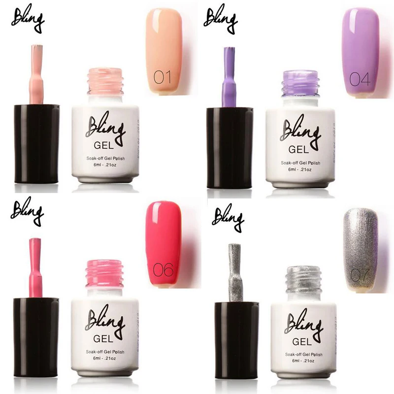 

22 Colors Nail Art Design Manicure 6ML Pure Soak Off Enamel LED UV Gel Nail Polish Long-lasting Macaron Gel varnish gel lacquer