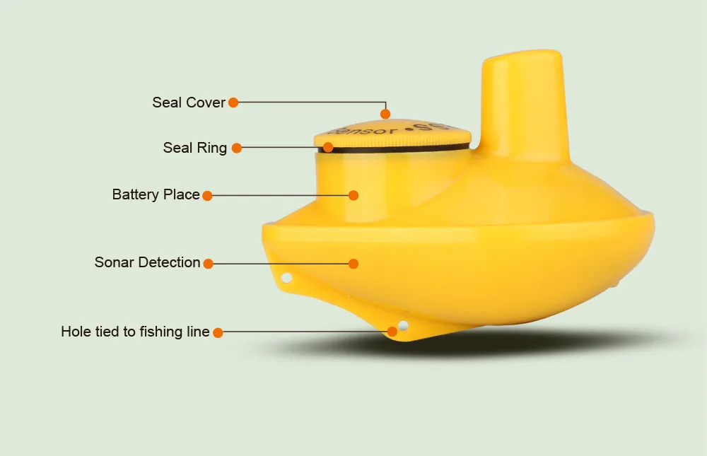 Sonar inteligente inventor de peixes sem fio