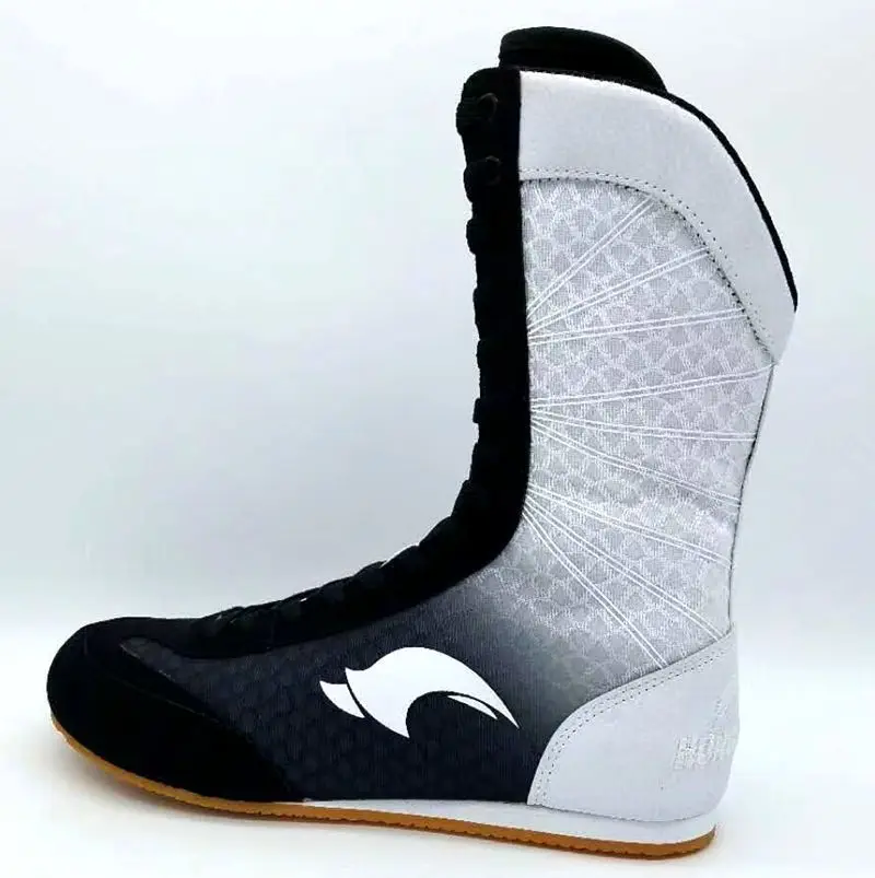 Sola de Borracha Tênis de Combate Botas de Combate Profissional Boxe Wrestling Sapatos Respirável Rendas-up Treinamento 80905