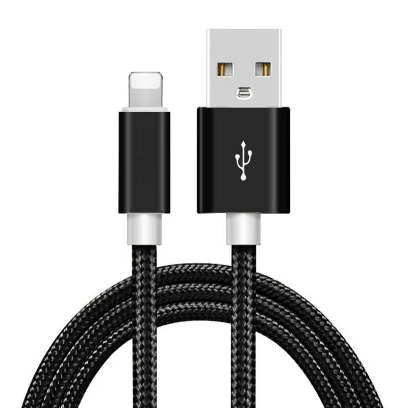 

For Apple Charging Chord Nylon Braided Usb Data Line 2.1A Fast Charging USB Cable For iPhone Charger