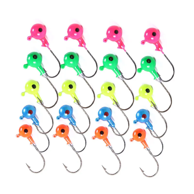 

5pcs 7g crank Jig head hook fishing hook lead head Jig lure hard bait soft worm jig hook for fishing