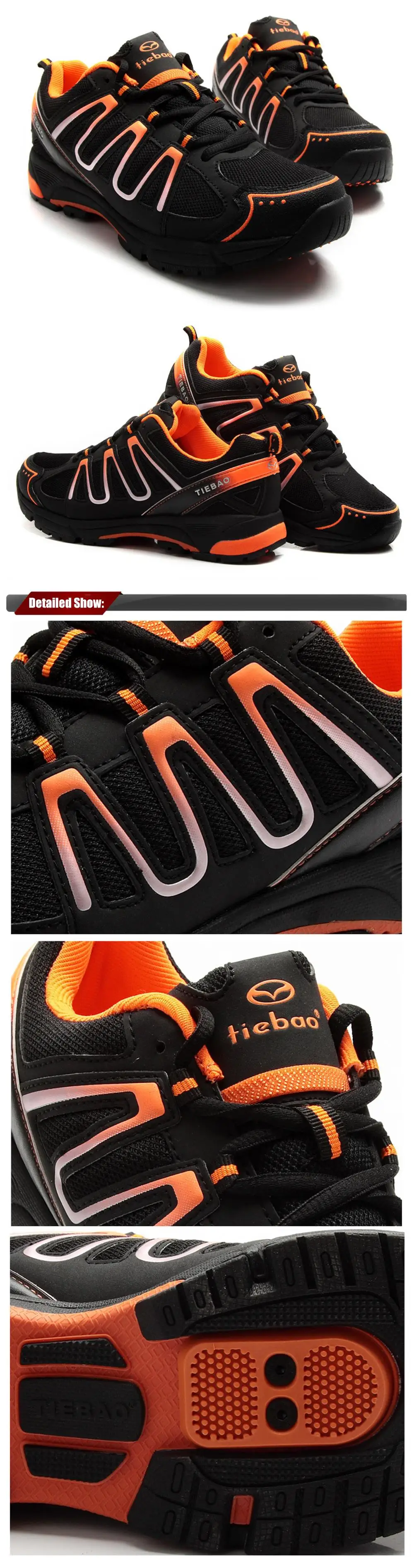 TIEBAO cycling shoes mtb sapatilha ciclismo men women breathable leisure cycling sneakers self-locking Athletic bike shoes