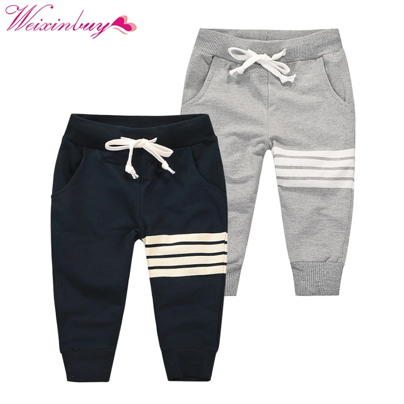

fashion new Korean boy leisure cotton Pants children active sports outdoor trousers drawstring casual pants 1-10Y