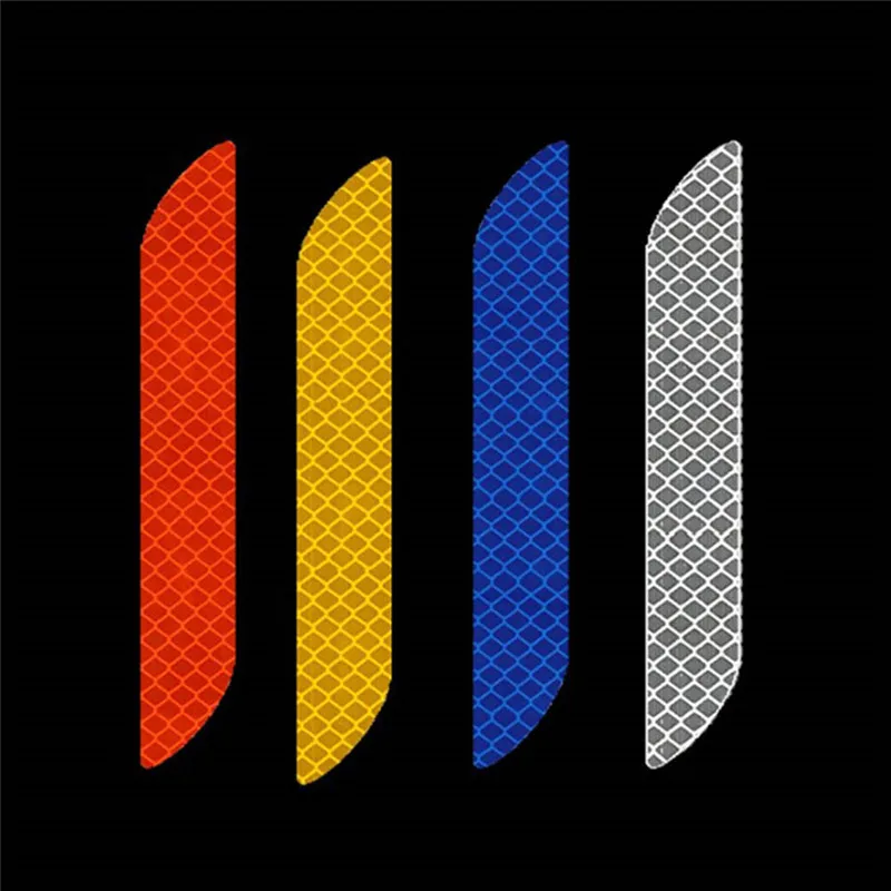

2Pcs Car Stickers Reflective Warning Strip Tape Car Bumper Reflective Strips Secure Reflector Decals Car Styling 27.5X3cm