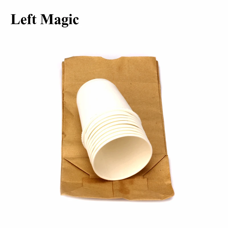 Супер бумажный стаканчик Волшебные трюки чашки появиться из сумки магический реквизит бумажный комедийный сценический близкий волшебный уличный магический шоу