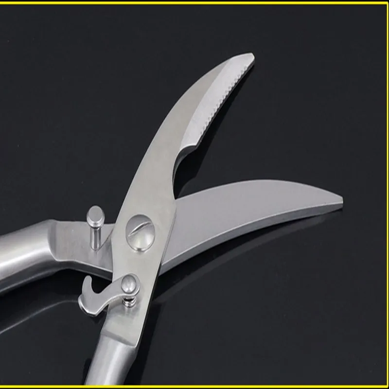 

Multi-function Household Kitchen Scissors , Chicken Bone Scissors, Kitchen Stainless Steel, One-piece Strong Fish Bone Scissor