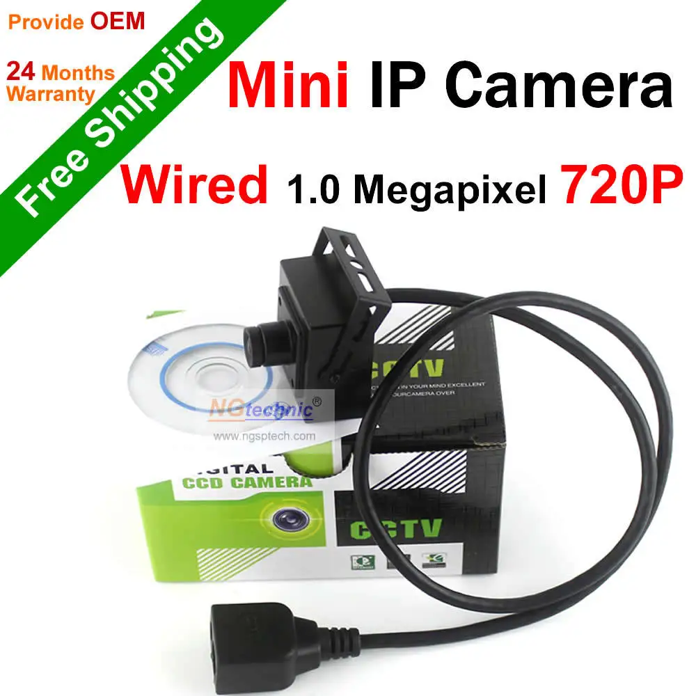 Free Shipping H.264 Wired 720P IP Camera Indoor Mini Network camera 1.0MP HD Onvif P2P motion detect security system IP camera