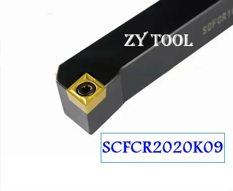 

SCFCR2020K09 Toolholder 20*20*125MM CNC turning tool holder, 91 degrees External turning tools, Lathe cutting tools