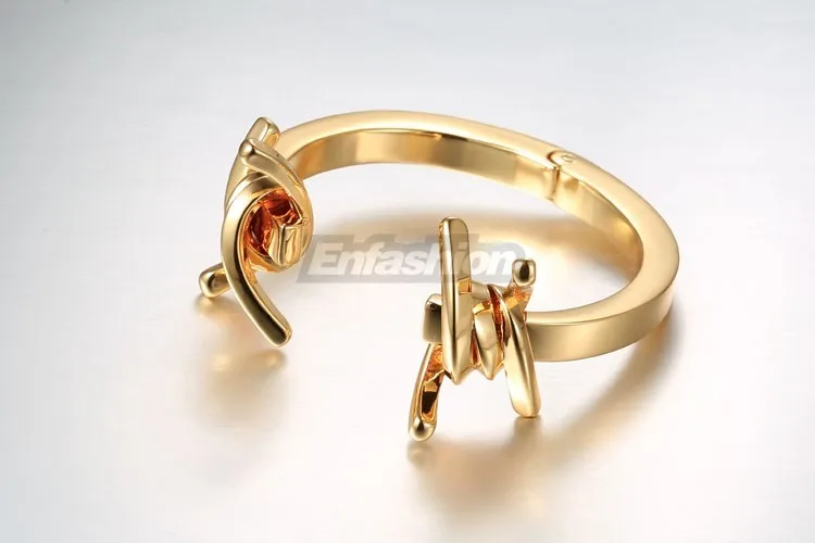 Enfashion ювелирные изделия Шипы колючий браслет Noeud цвет золотистый браслет для женские браслеты-каффы манжетой браслеты